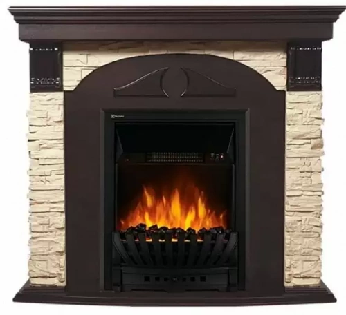 Каминокомплект угловой Electrolux Torre Classic U с очагом Classic EFP/P-1020LS